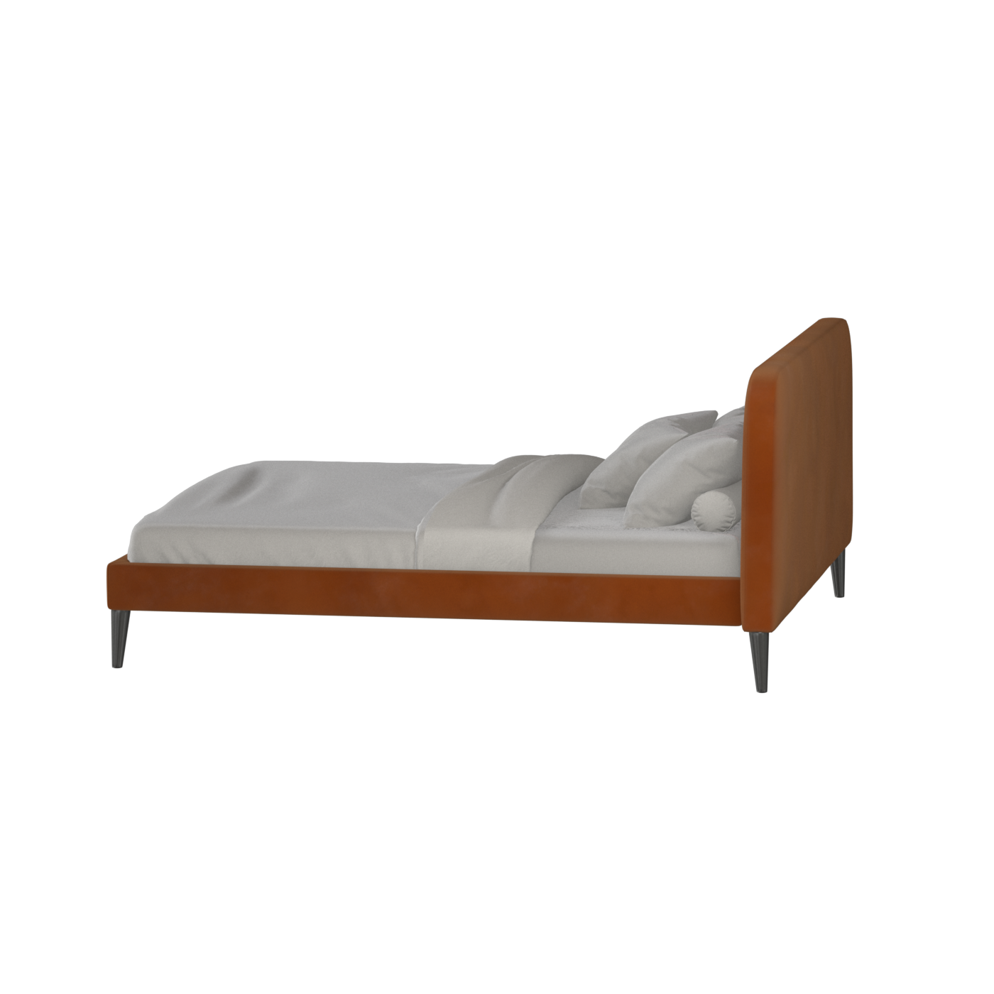 Lit double Selma avec capitonnage vertical profond