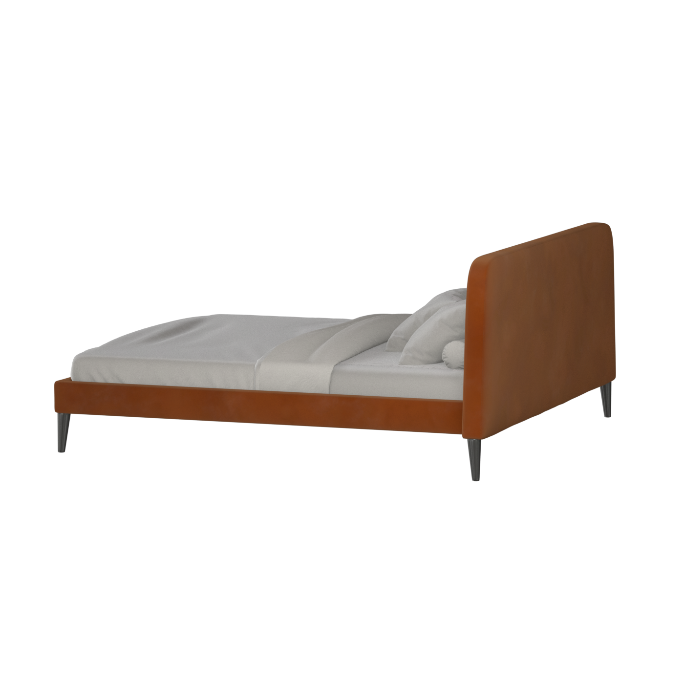 Lit double Selma avec capitonnage vertical profond