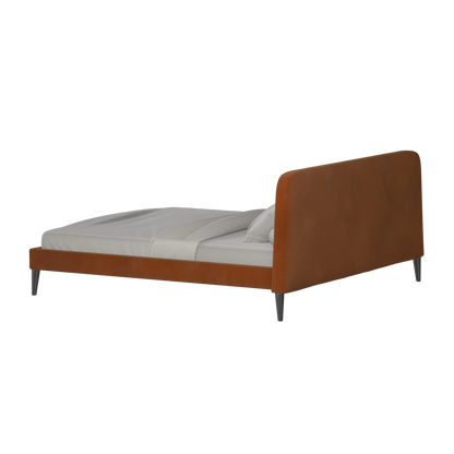 Lit double Selma avec capitonnage vertical profond