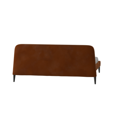 Lit double Selma avec capitonnage vertical profond