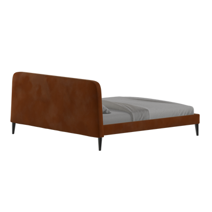 Lit double Selma avec capitonnage vertical profond