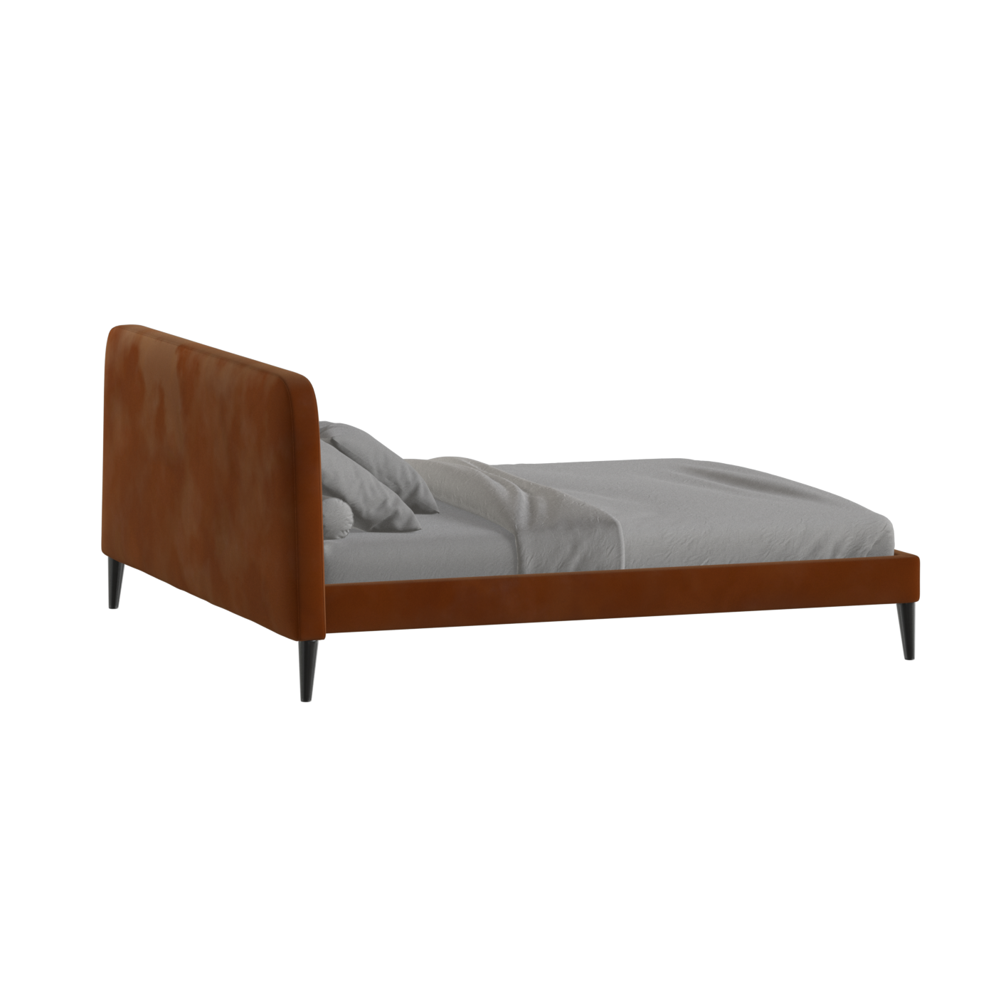 Lit double Selma avec capitonnage vertical profond
