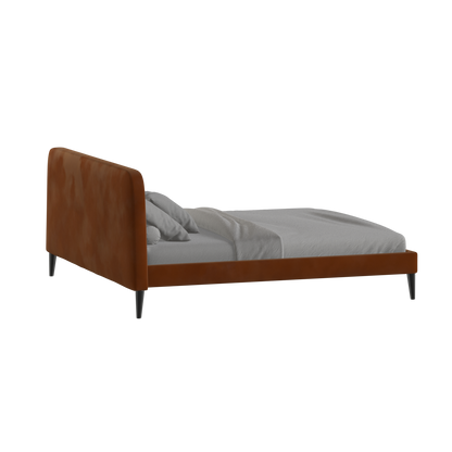 Lit double Selma avec capitonnage vertical profond
