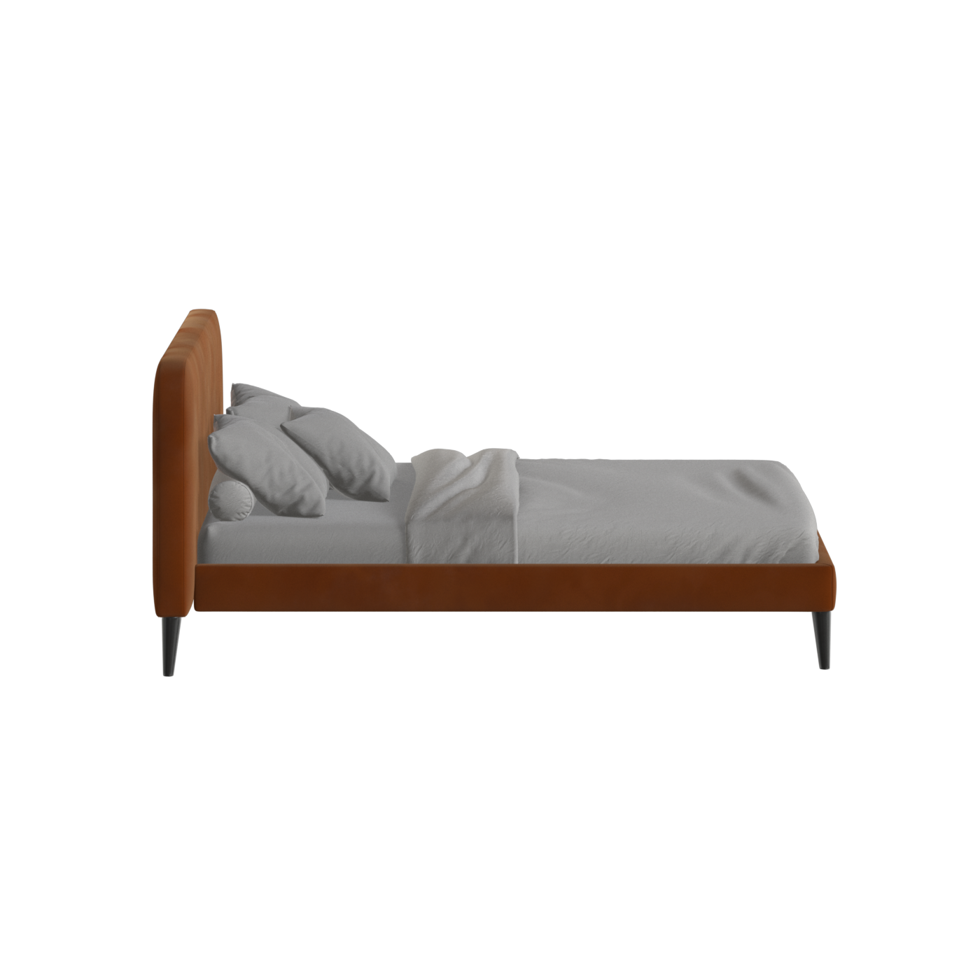 Lit double Selma avec capitonnage vertical profond
