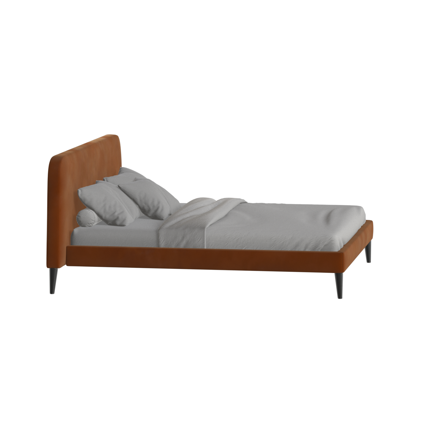 Lit double Selma avec capitonnage vertical profond