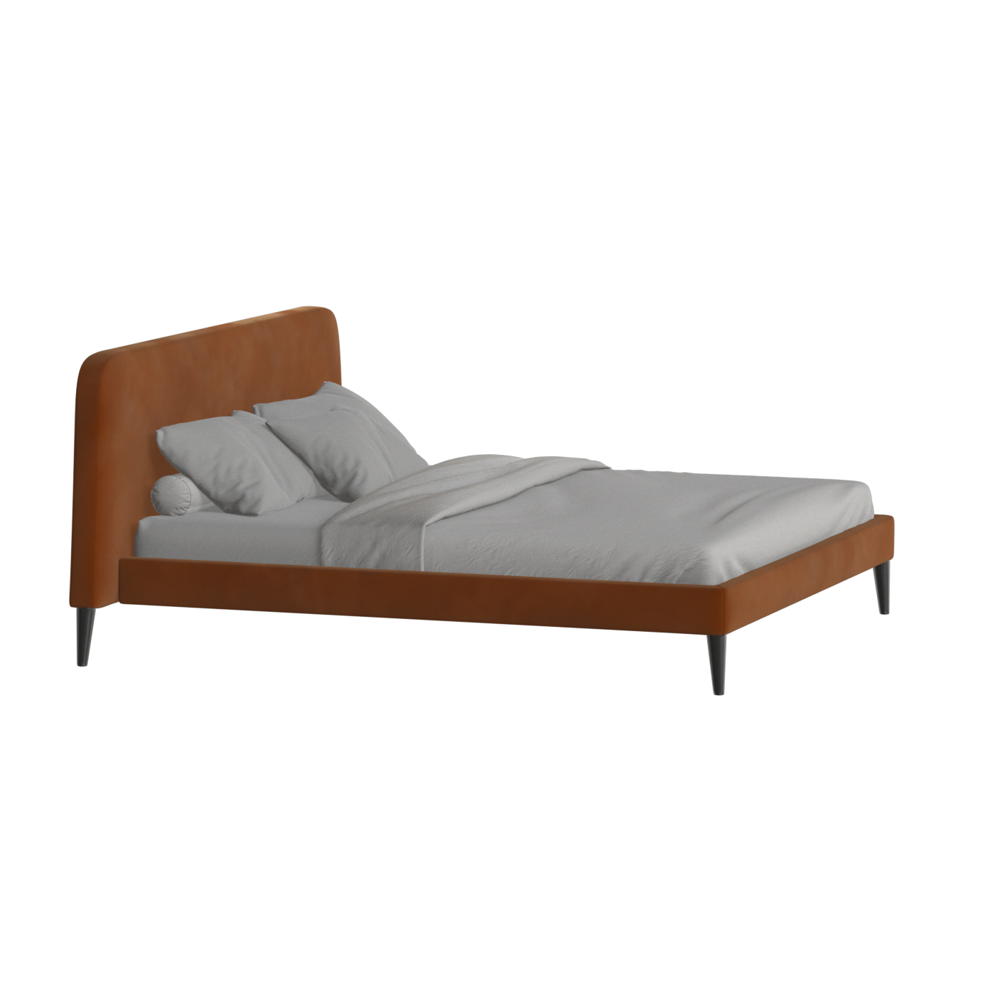 Lit double Selma avec capitonnage vertical profond