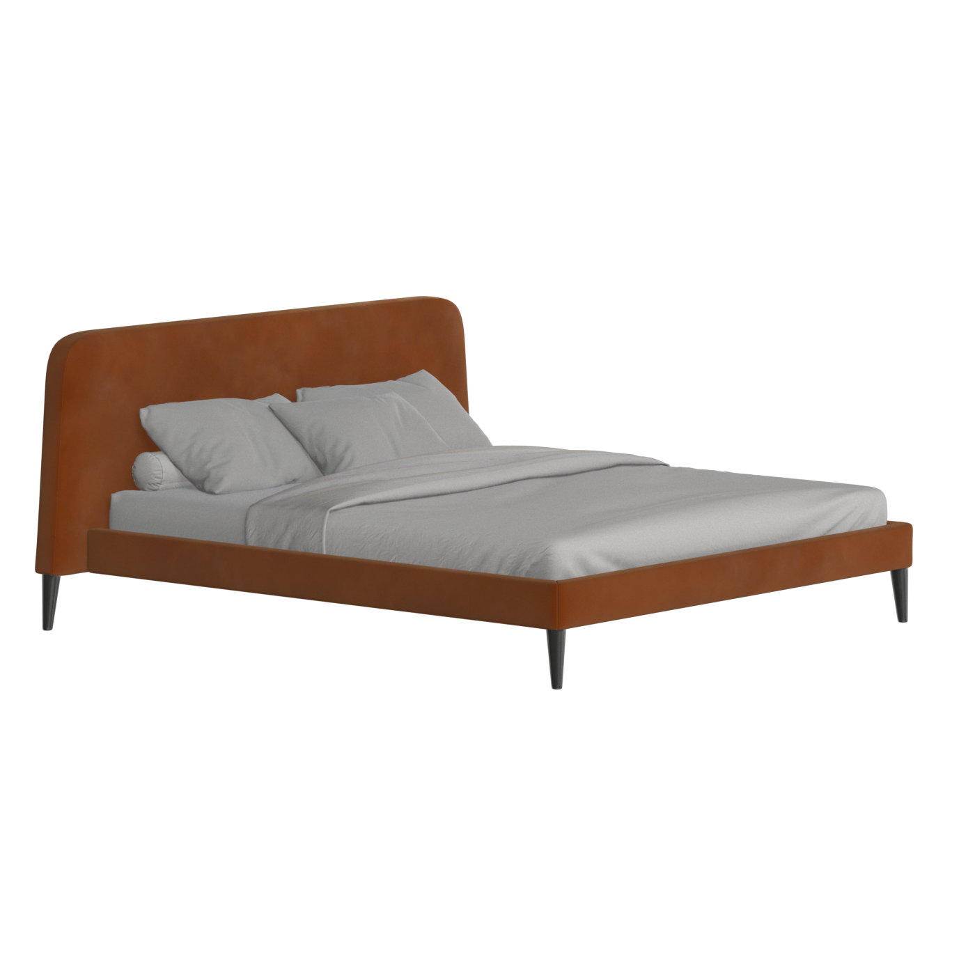 Lit double Selma avec capitonnage vertical profond