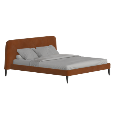 Lit double Selma avec capitonnage vertical profond