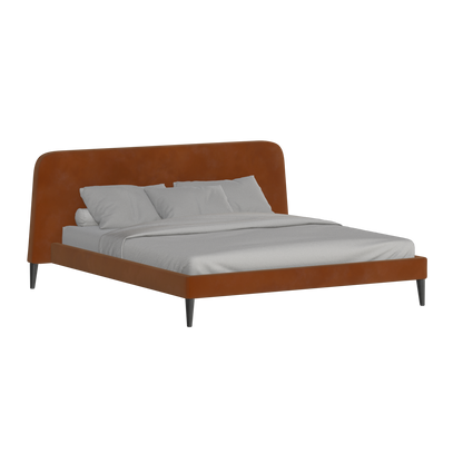 Lit double Selma avec capitonnage vertical profond