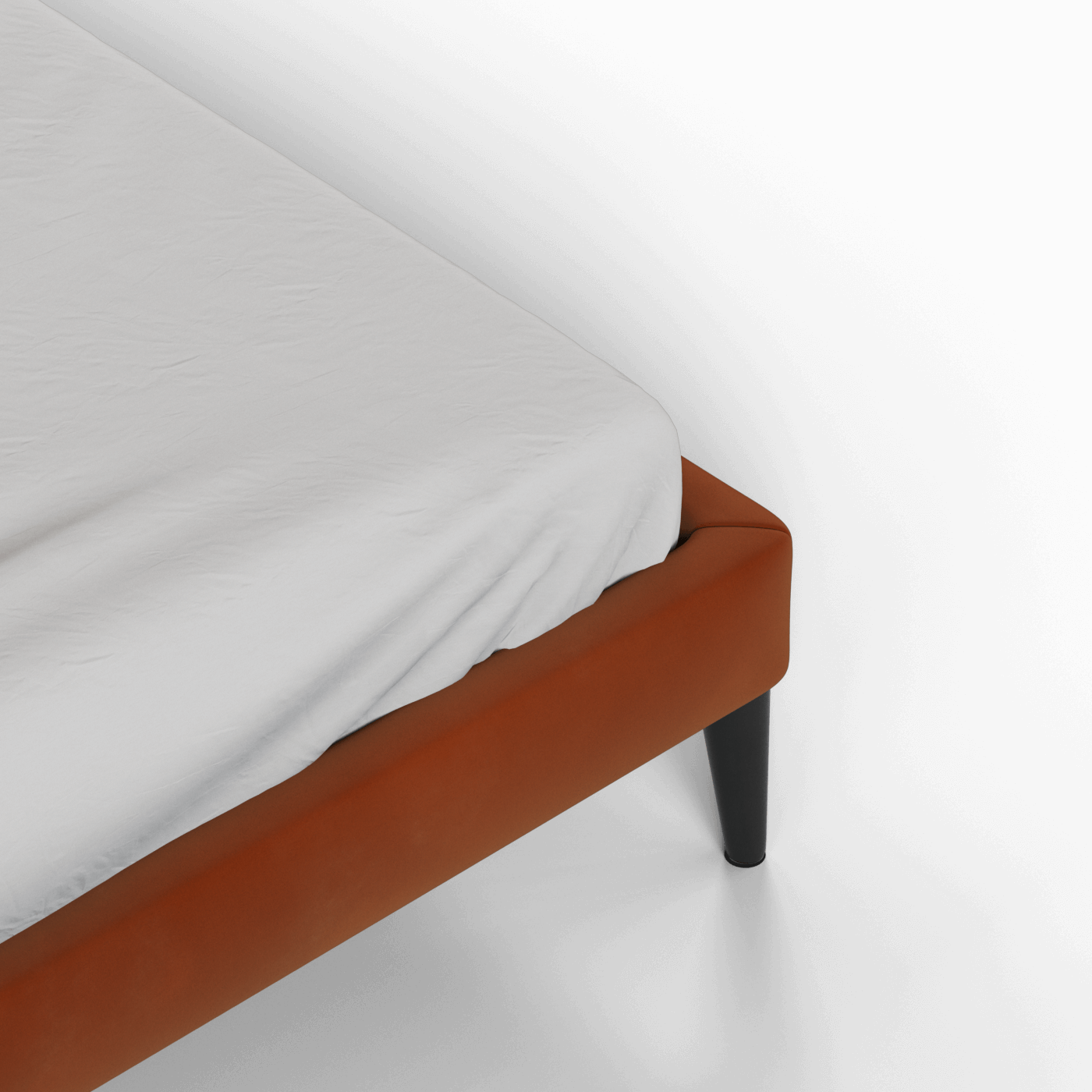 Lit double Selma avec capitonnage vertical profond