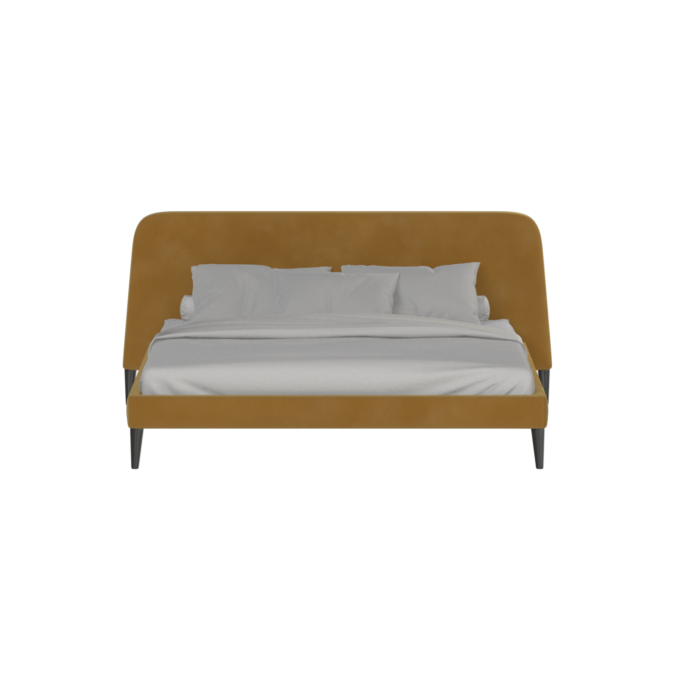 Lit double Selma avec capitonnage vertical profond
