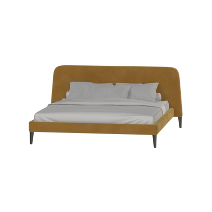 Lit double Selma avec capitonnage vertical profond