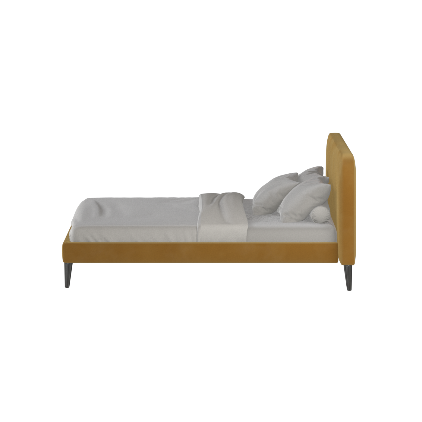 Lit double Selma avec capitonnage vertical profond