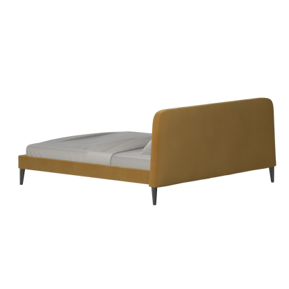 Lit double Selma avec capitonnage vertical profond