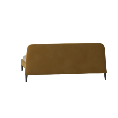 Lit double Selma avec capitonnage vertical profond