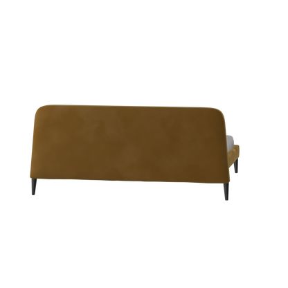 Lit double Selma avec capitonnage vertical profond