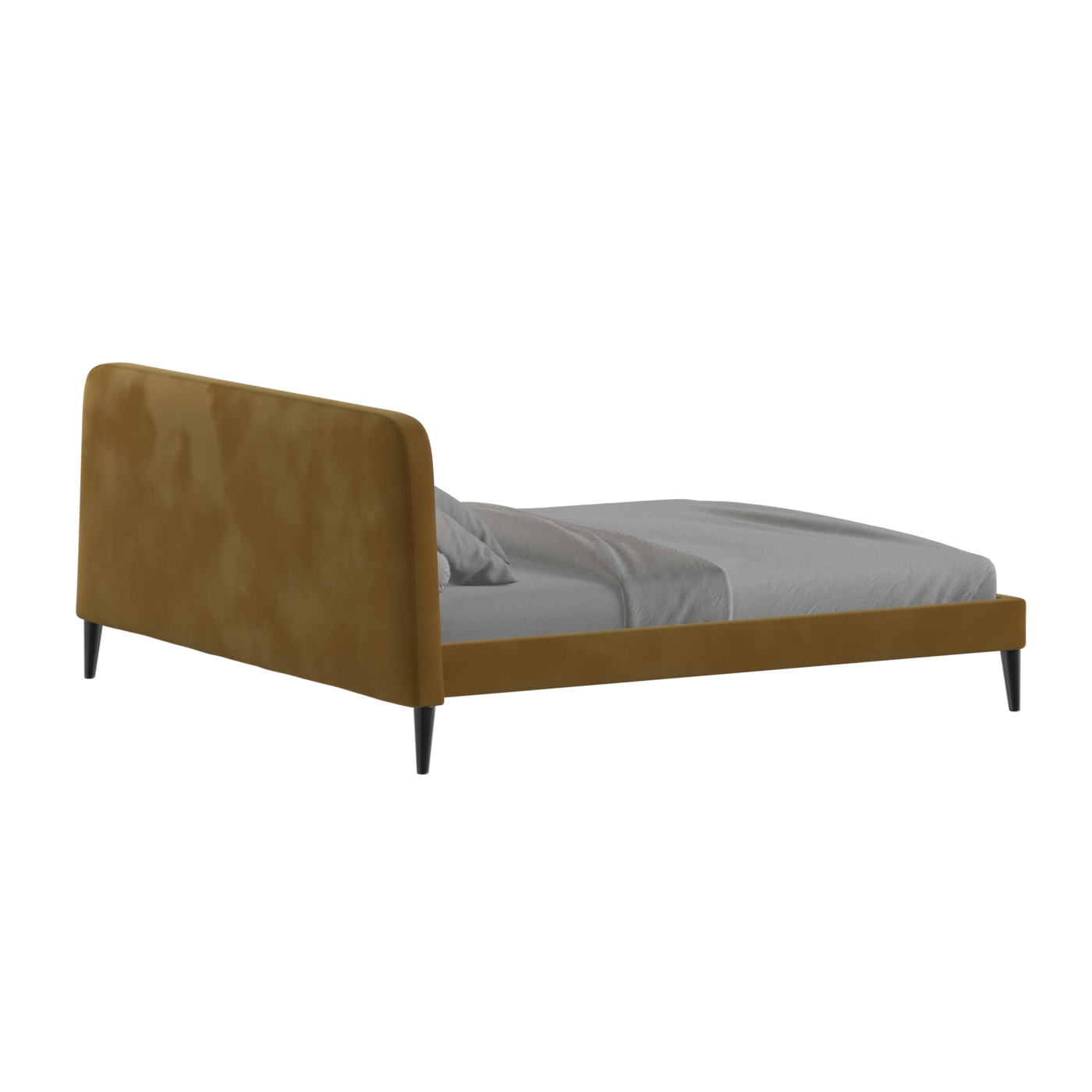 Lit double Selma avec capitonnage vertical profond