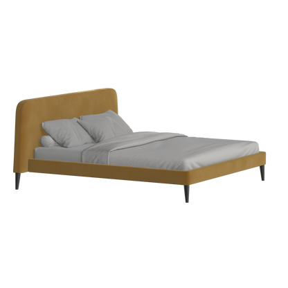 Lit double Selma avec capitonnage vertical profond