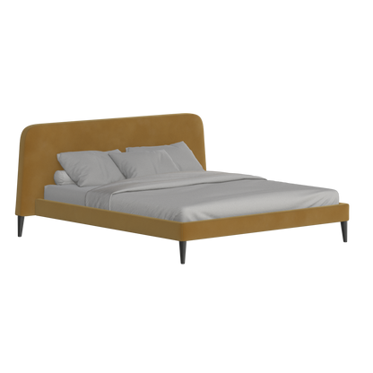 Lit double Selma avec capitonnage vertical profond