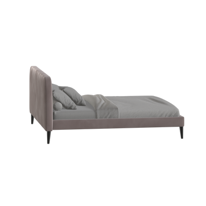 Selma Double Bed with Deep Vertical Tufting