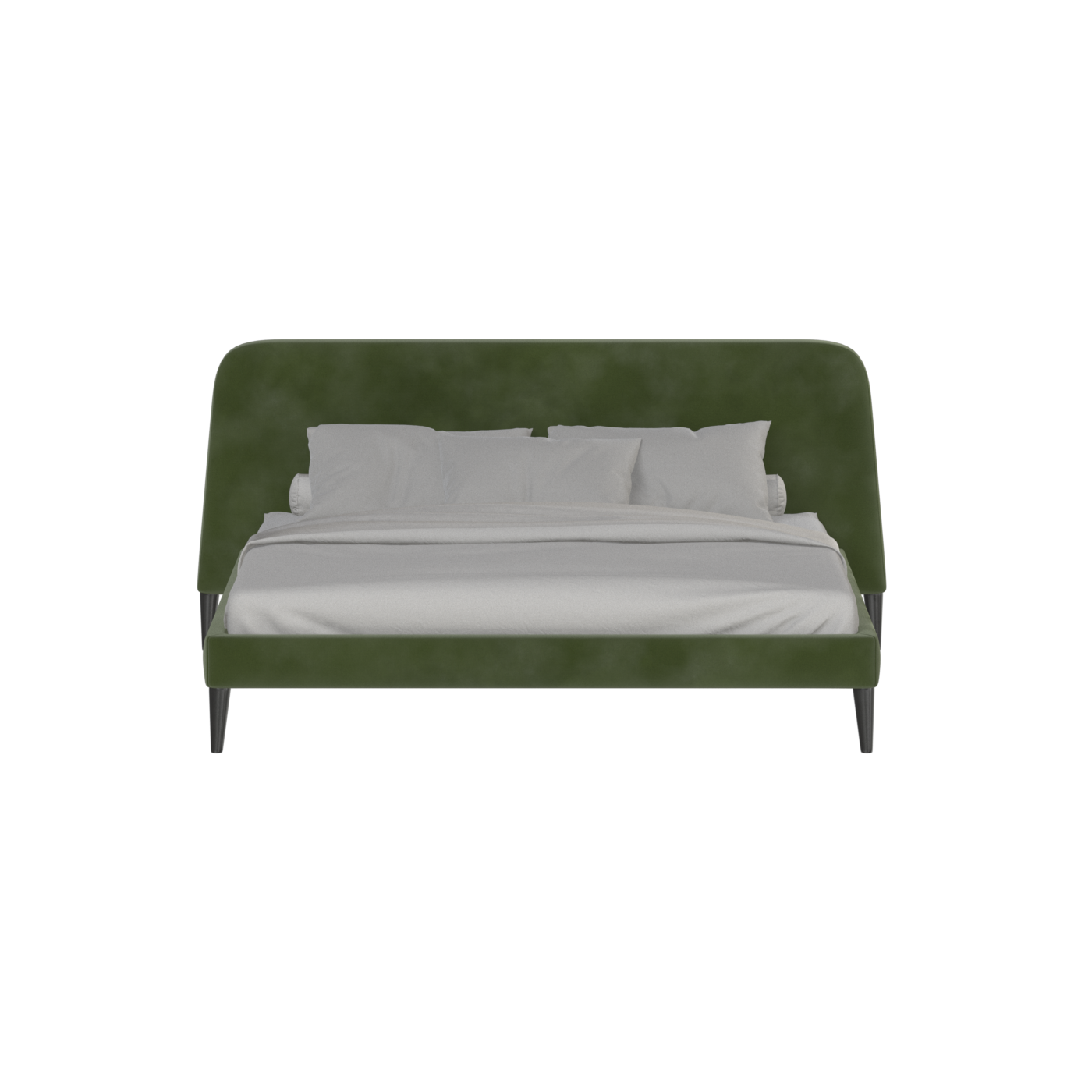 Lit double Selma avec capitonnage vertical profond