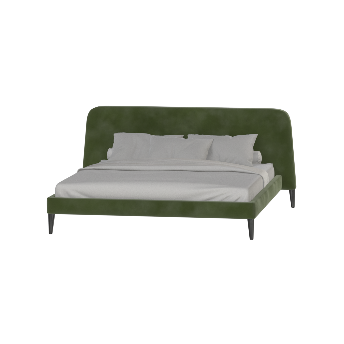 Lit double Selma avec capitonnage vertical profond