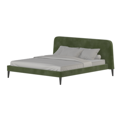 Lit double Selma avec capitonnage vertical profond