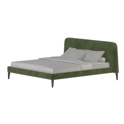 Lit double Selma avec capitonnage vertical profond