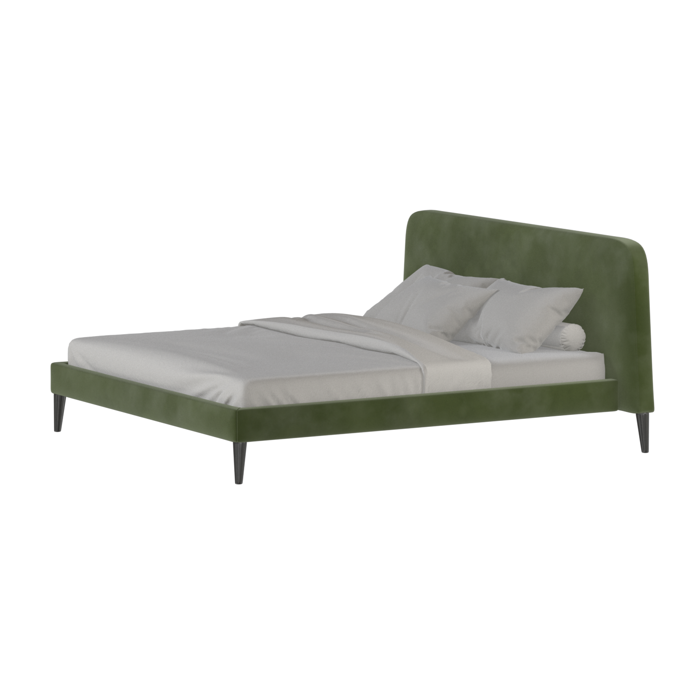 Lit double Selma avec capitonnage vertical profond