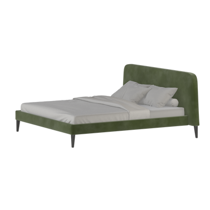 Lit double Selma avec capitonnage vertical profond