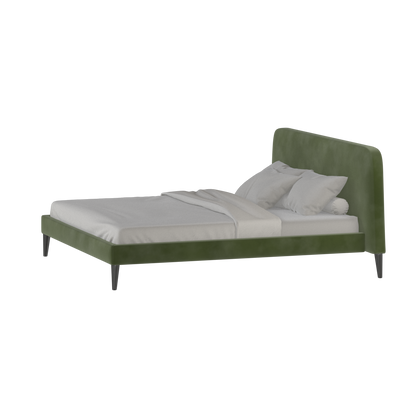 Lit double Selma avec capitonnage vertical profond