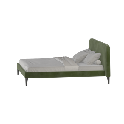 Lit double Selma avec capitonnage vertical profond