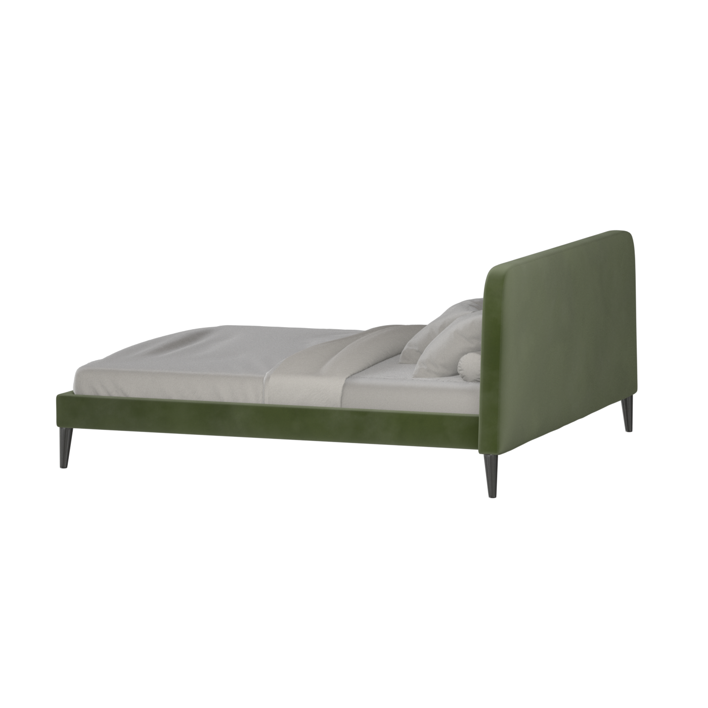 Lit double Selma avec capitonnage vertical profond