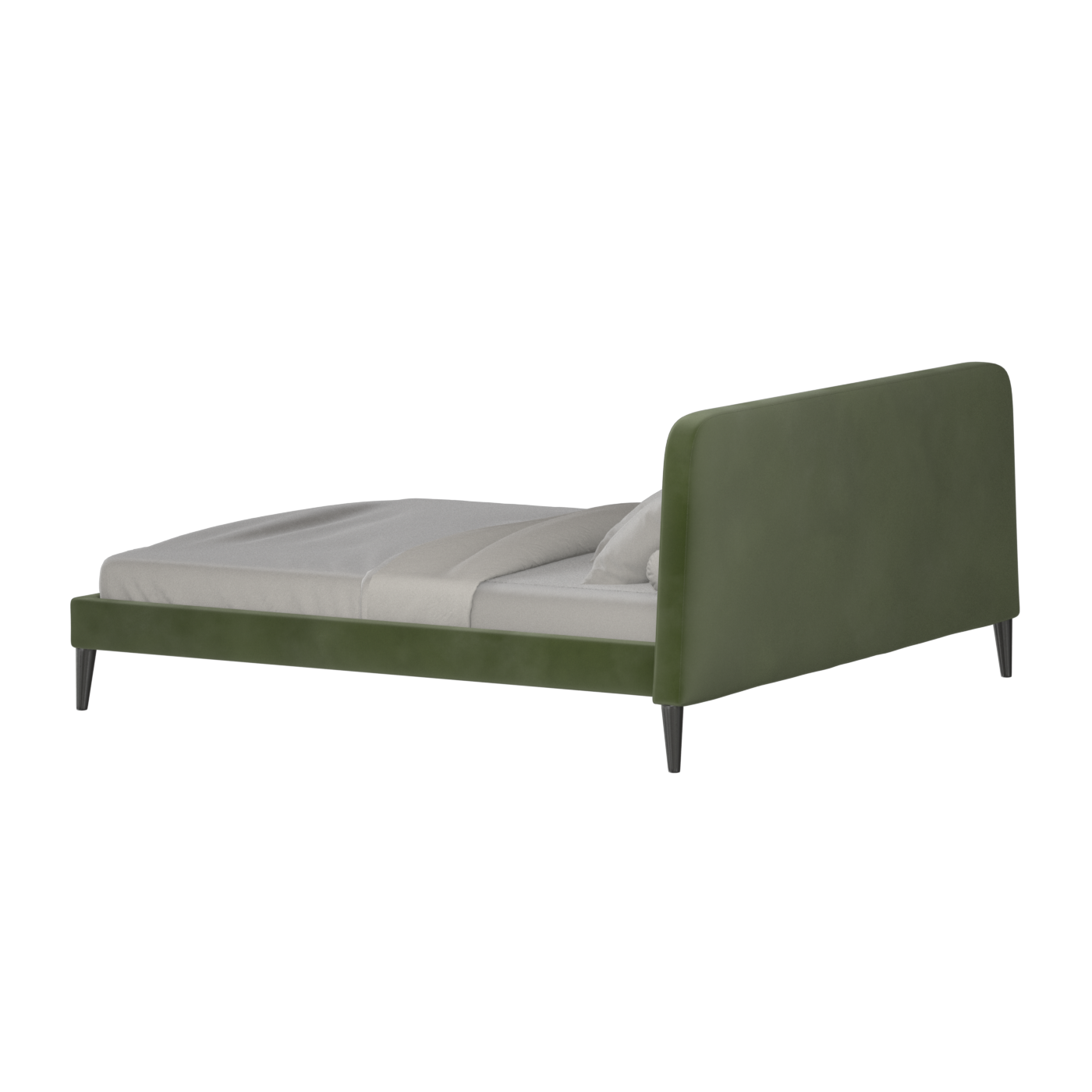 Lit double Selma avec capitonnage vertical profond