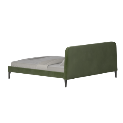 Lit double Selma avec capitonnage vertical profond