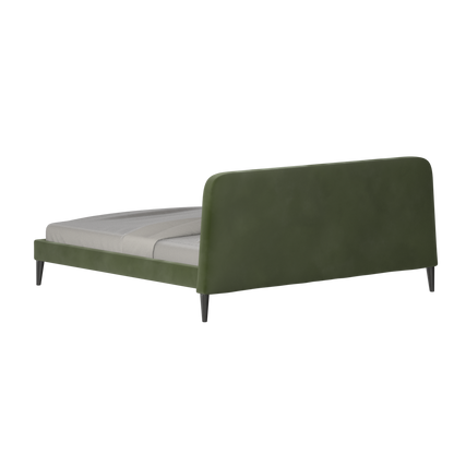 Lit double Selma avec capitonnage vertical profond