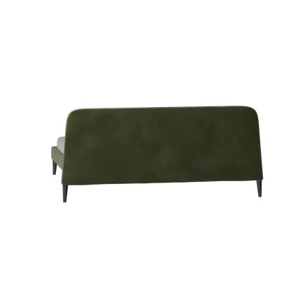Lit double Selma avec capitonnage vertical profond
