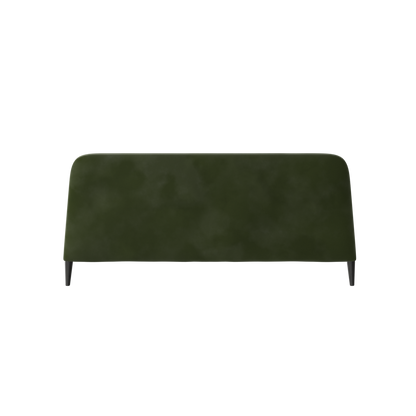 Lit double Selma avec capitonnage vertical profond