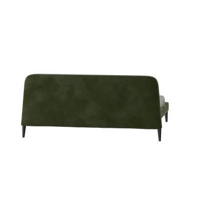 Lit double Selma avec capitonnage vertical profond