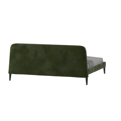 Lit double Selma avec capitonnage vertical profond