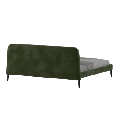 Lit double Selma avec capitonnage vertical profond