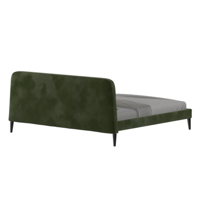Lit double Selma avec capitonnage vertical profond