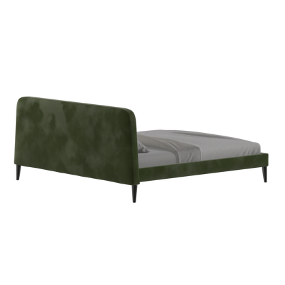 Lit double Selma avec capitonnage vertical profond