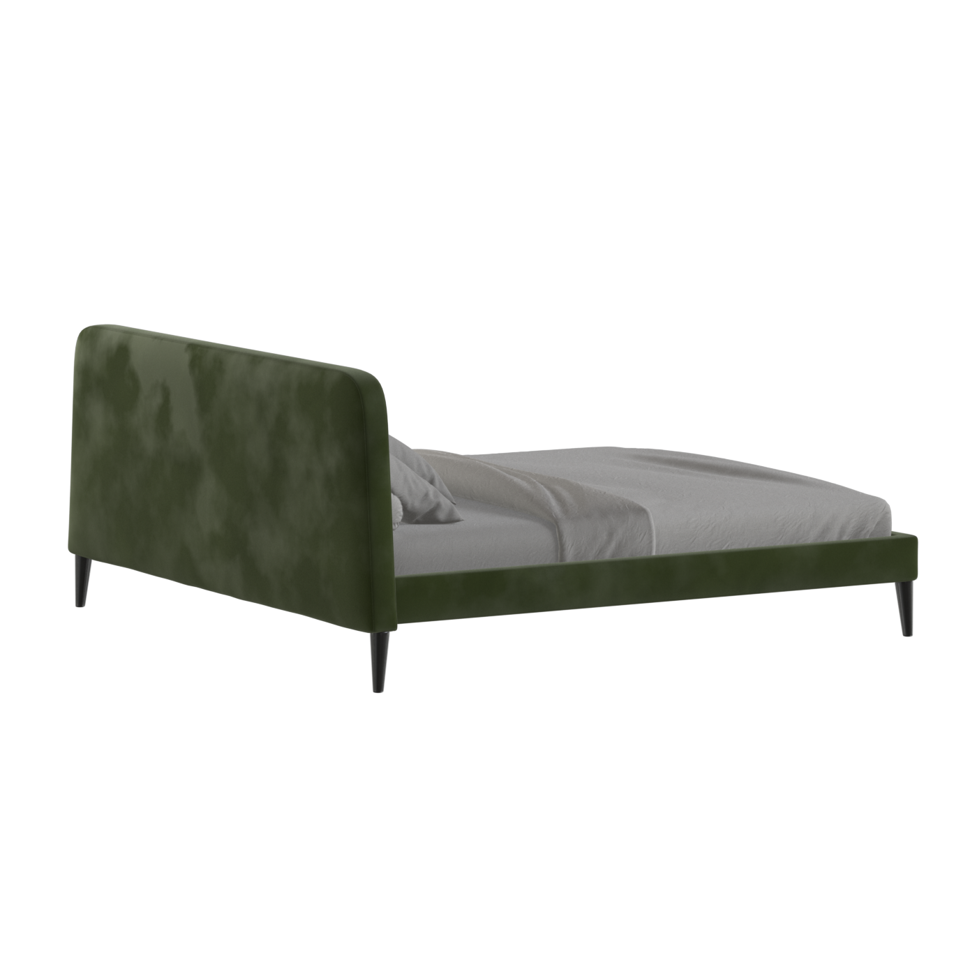 Lit double Selma avec capitonnage vertical profond