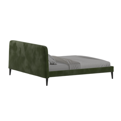 Lit double Selma avec capitonnage vertical profond