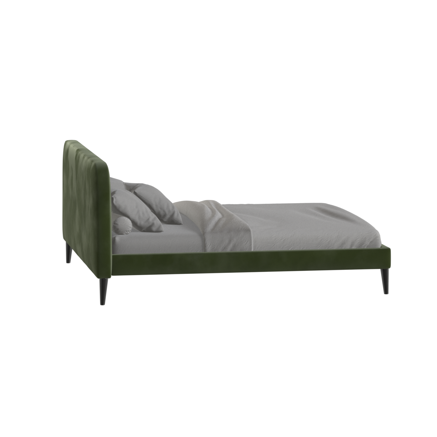 Lit double Selma avec capitonnage vertical profond