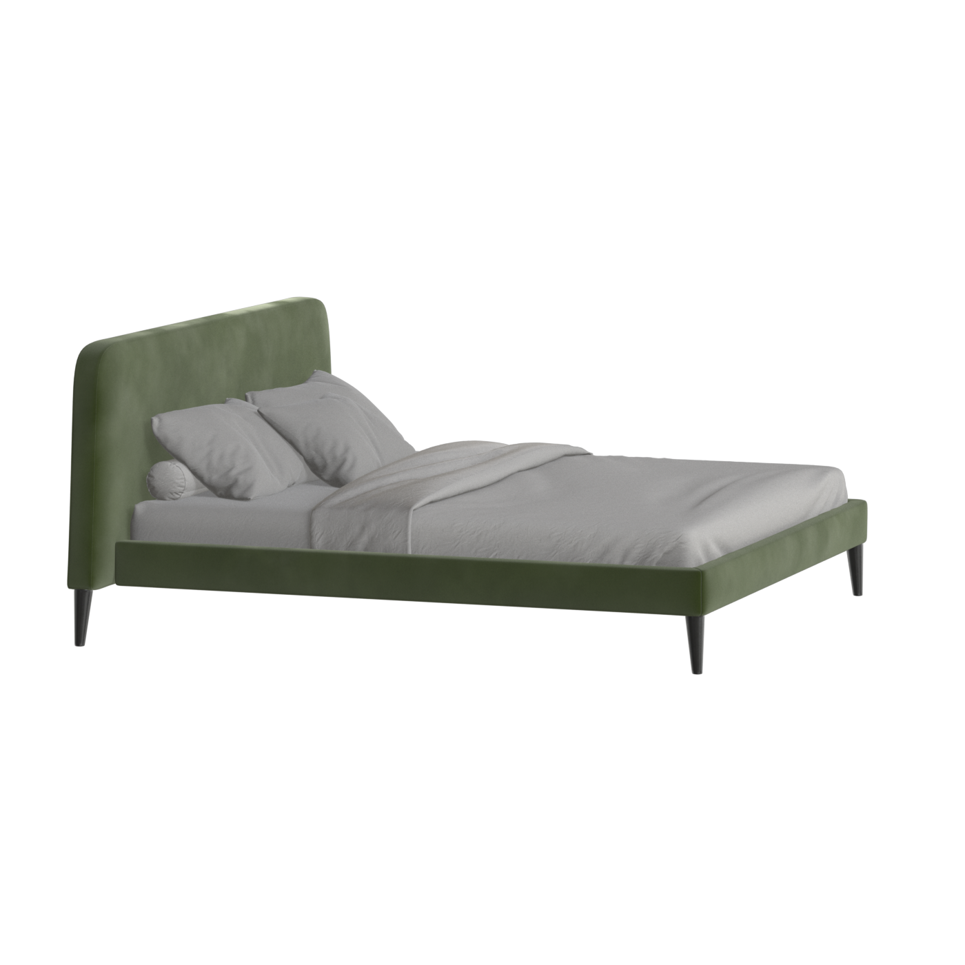 Lit double Selma avec capitonnage vertical profond
