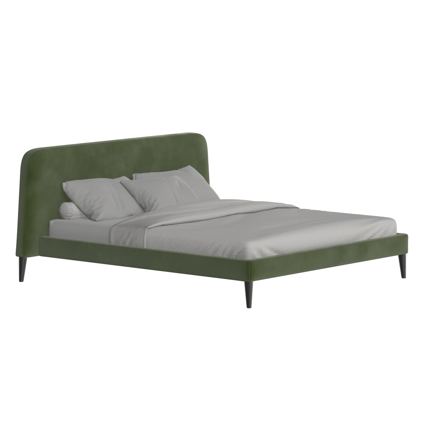 Lit double Selma avec capitonnage vertical profond