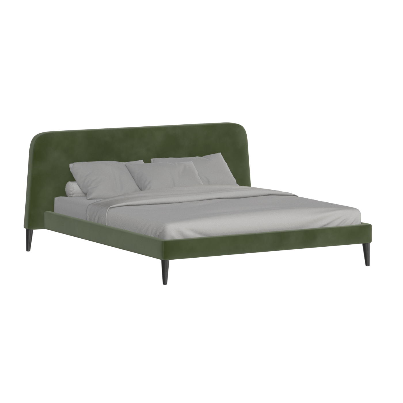 Lit double Selma avec capitonnage vertical profond
