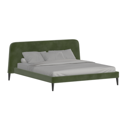 Lit double Selma avec capitonnage vertical profond